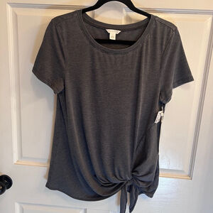 Women's Caslon T-Shirt, S, Dark Gray